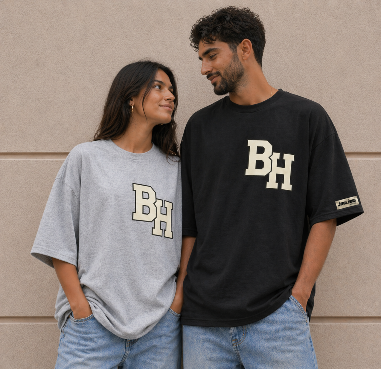 T-Shirt BH logo couleur crème