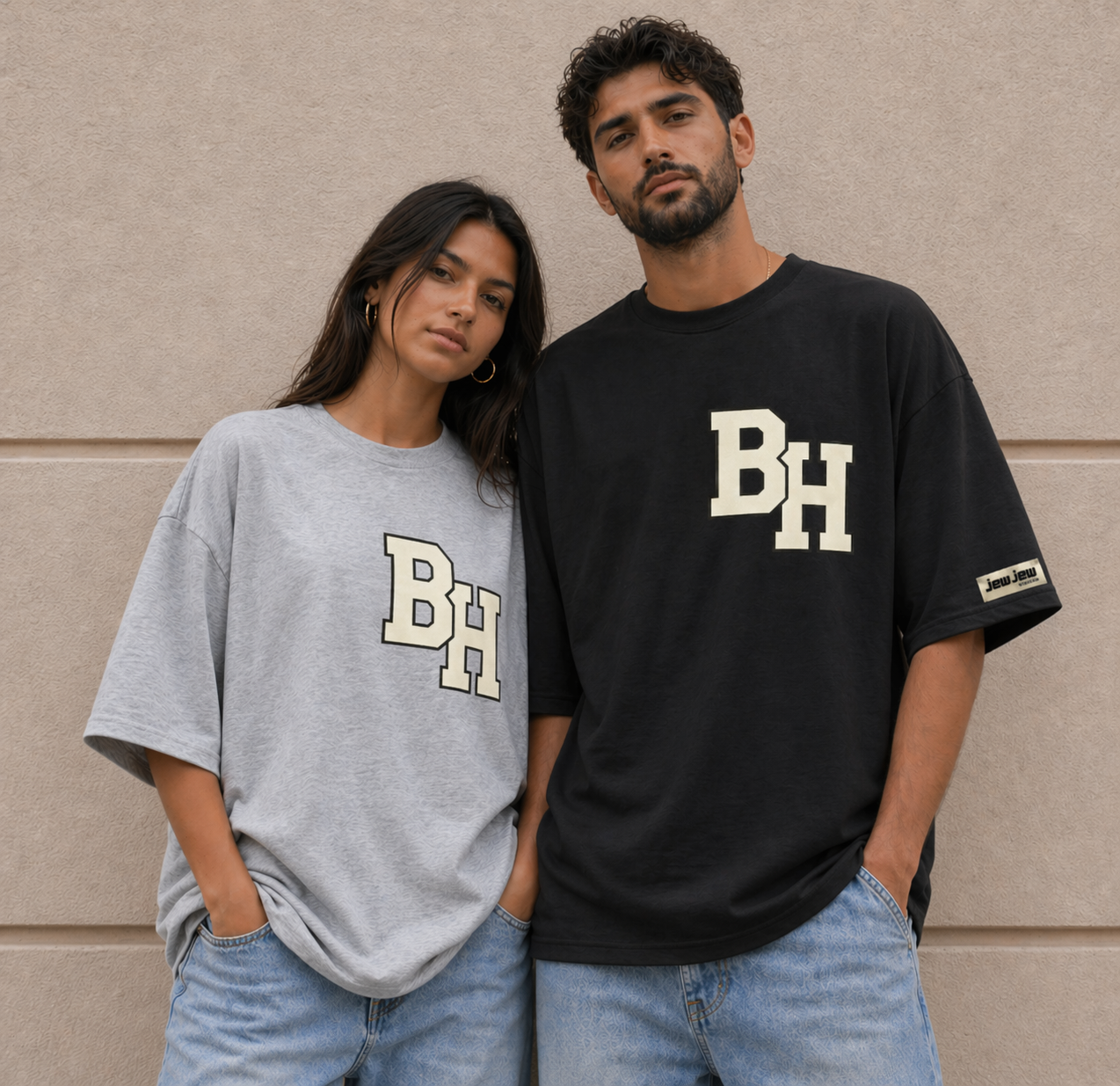 T-Shirt BH logo couleur crème