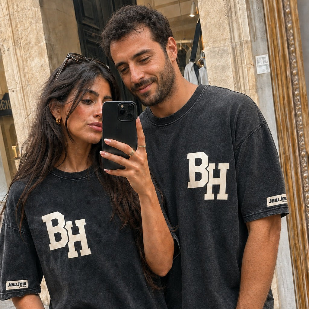 T-Shirt BH noir délavé